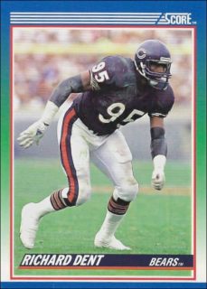 Richard Dent 1990 Chicago Bears Score NFL Football Trading Card #28