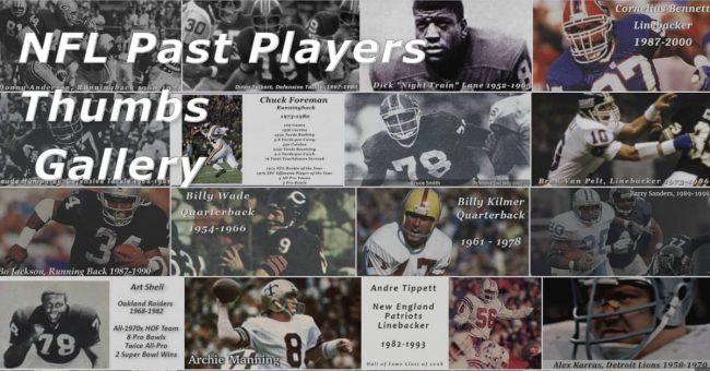 NFL Past Players Facebook Thumbs Gallery