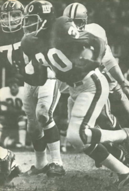 Ron Johnson and Rich Buzin from the new York Giants 1970 NFL season.