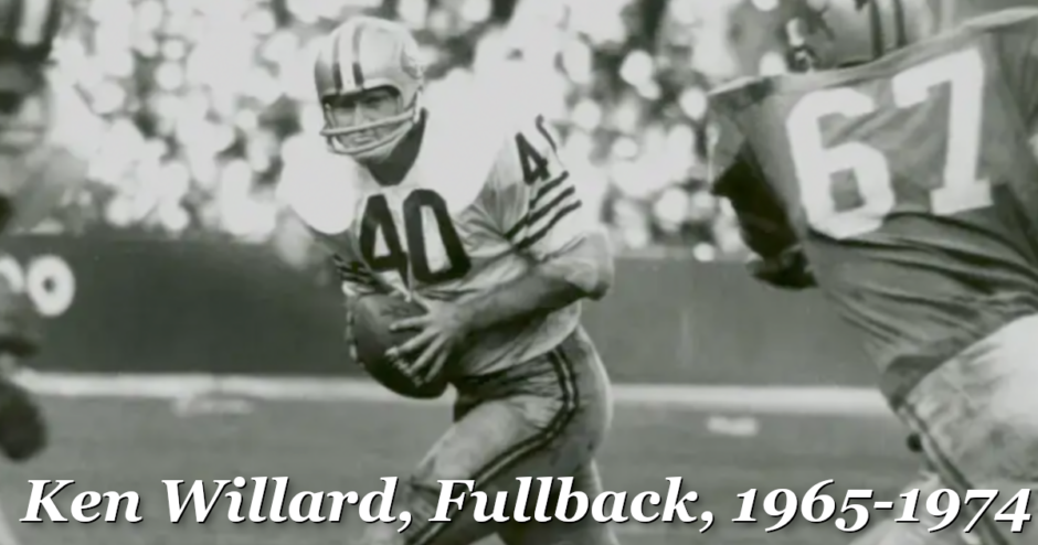 Ken Willard, Fullback 1965 to 1974 Meme