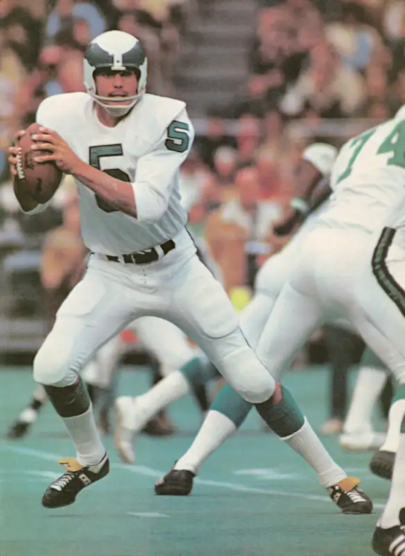 Roman Gabriel, Quarterback Eagles dropping back to pass