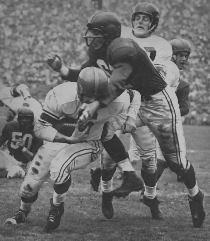 Hugh McElhenny and Dale Dodrill, 1954 NFL East-West All Star Game