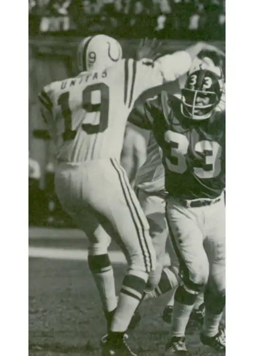 Johnny Unitas, Colts and Joe Green, Giants - Early 1970s NFL