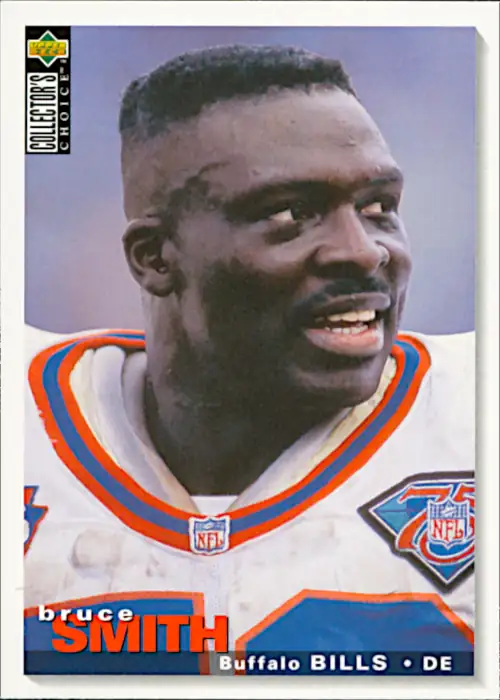 Bruce Smith 1995 Buffalo Bills Upper Deck Collectors Choice Trading Card #107