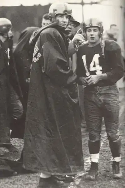 Sammy Baugh & Eddie LeBaron Redskins Sideline