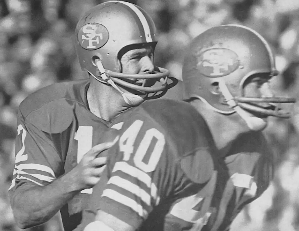John Brodie & Ken Willard, San Francisco 49ers 1960s Offense