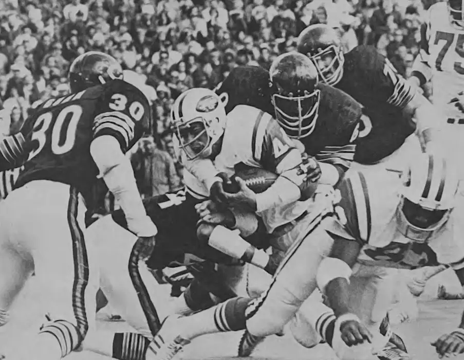 John Riggins Stopped by Wally Chambers and the Chicago Bears Defense - 1974 NFL