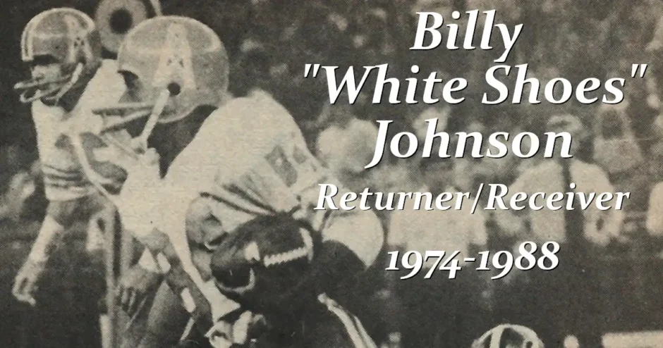Billy "White Shoes" Johnson, Returner/Receiver, 1974 to 1988