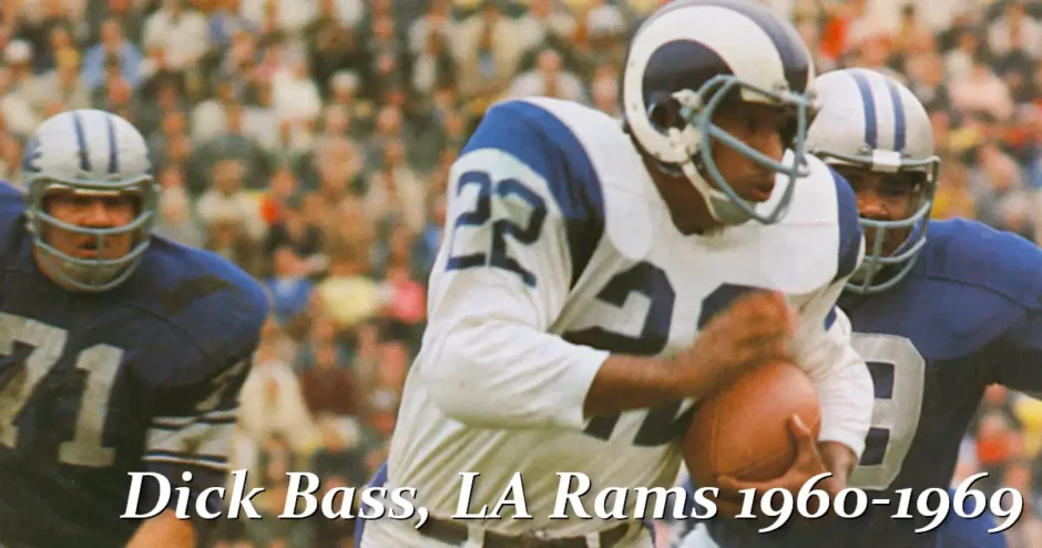 Dick Bass, Los Angeles Rams, 1960 to 1969
