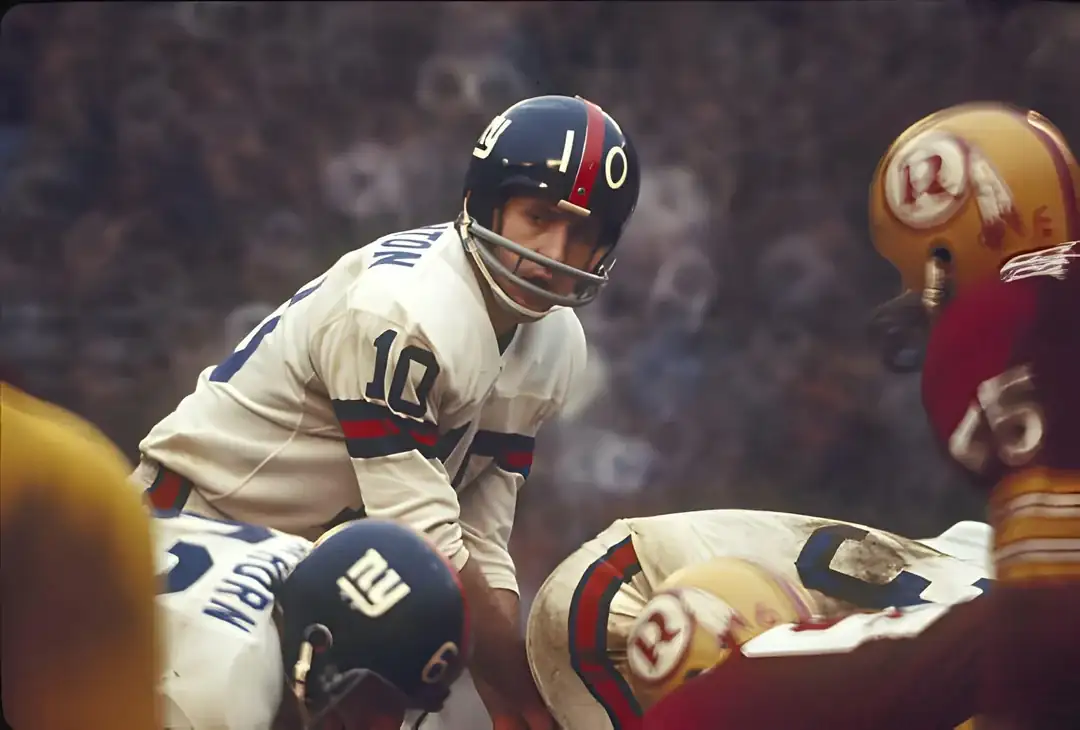 Fran Tarkenton, Giants under center against Redskins