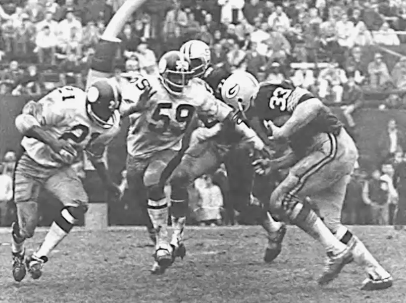 Ray May, Jim Shorter & Jim Grabowski - 1969 Steelers and Packers NFL