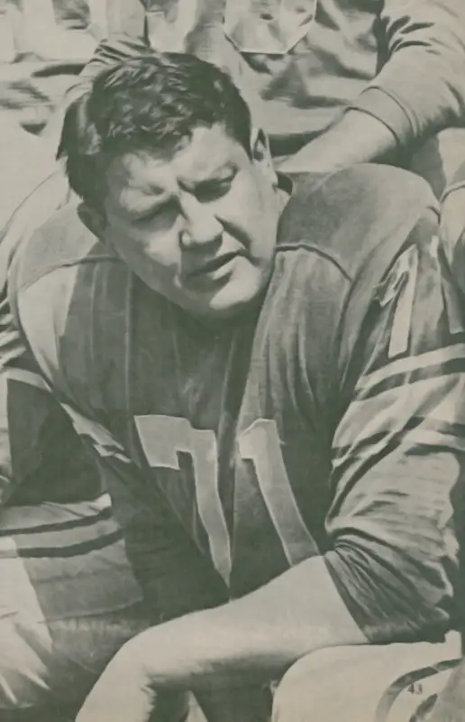 Alex Karras in a Classic Old School NFL Photo