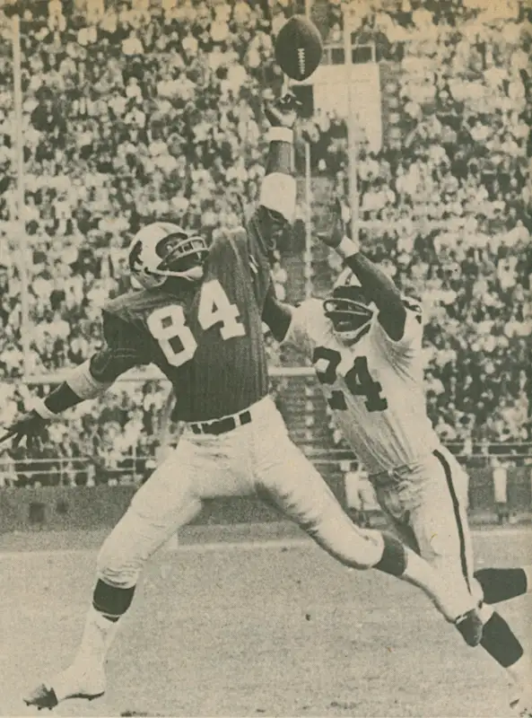 Art Powell, Bills and Willie Brown, Raiders- Vintage AFL Photo
