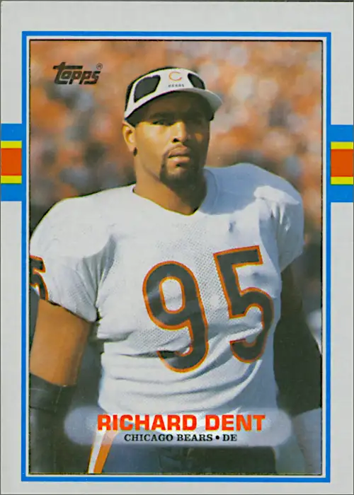Richard Dent 1989 Chicago Bears Topps NFL Football Trading Card #60