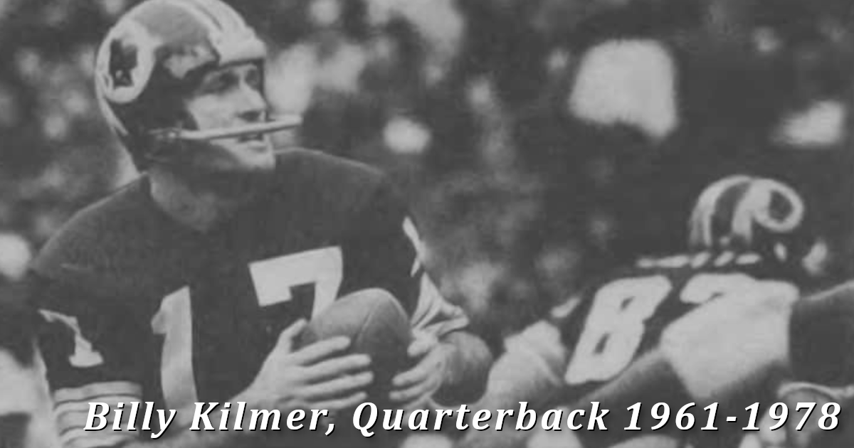 Billy Kilmer NFL Quarterback 1961 to 1978 Redskins Meme