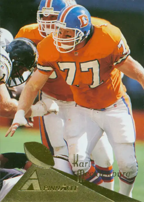 Karl Mecklenburg 1994 Denver Broncos Pinnacle Football Trading Card #239