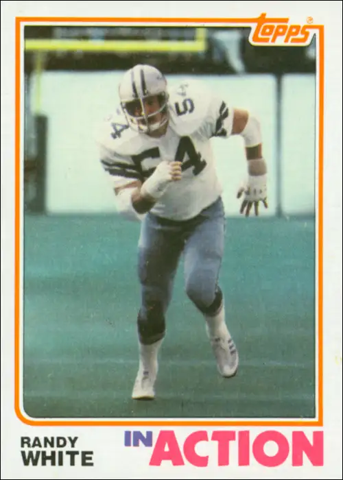 His 1982 Dallas Cowboys Topps Football Card. Limited to 9 games played due to a players strike he started each game and was named Defensive Lineman of the Year. 43 total tackles, 2½ sacks and a fumble recovery. Named All Pro and selected to his 6th Pro Bowl.