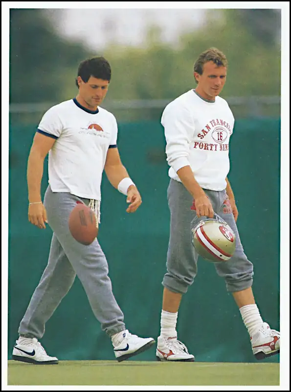Steve Young & Joe Montana - 49er Hall Of Fame Quarterbacks