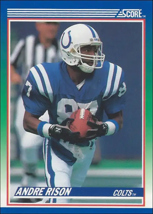 Andre Rison 1990 Indianapolis Colts Score Football Trading Card #87