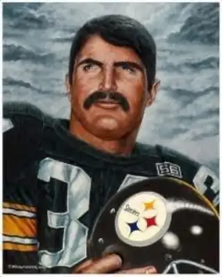 Steelers Great Andy Russell Painting