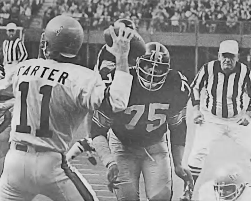 Joe Greene Rushing Virgil Carter Early - 1970s NFL