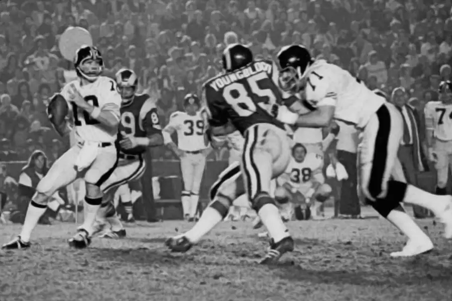 Terry Bradshaw, Steelers & Jack Youngblood, Rams - 1970s NFL