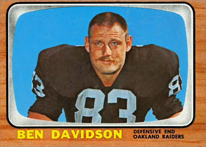 Ben Davidson 1966 Oakland Raiders Topps Football Trading Card #108
