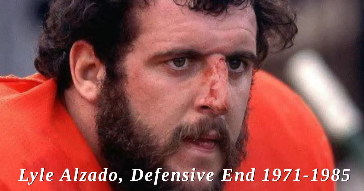 Facebook meme for Lyle Alzado, Defensive End 1971 to 1985