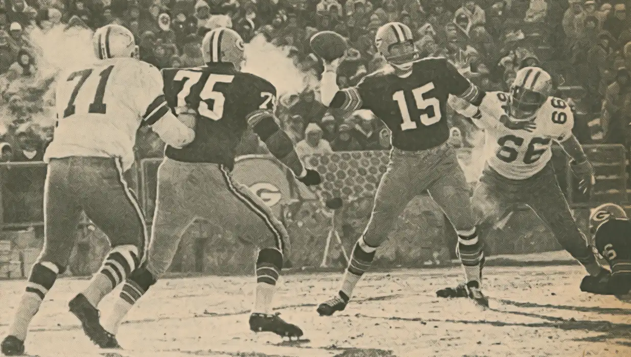 Bart Starr vs the Dallas Cowboys in the 1967 NFL Ice Bowl
