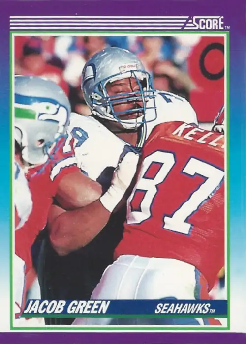 Jacob Green 1990 Score Seattle Seahawks NFL Football Trading Card #114