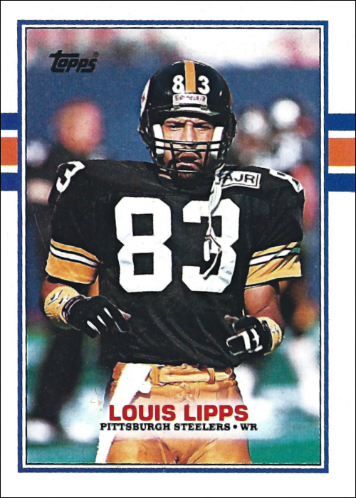 Louis Lipps 1989 Pittsburgh Steelers Topps NFL Football Trading Card #318