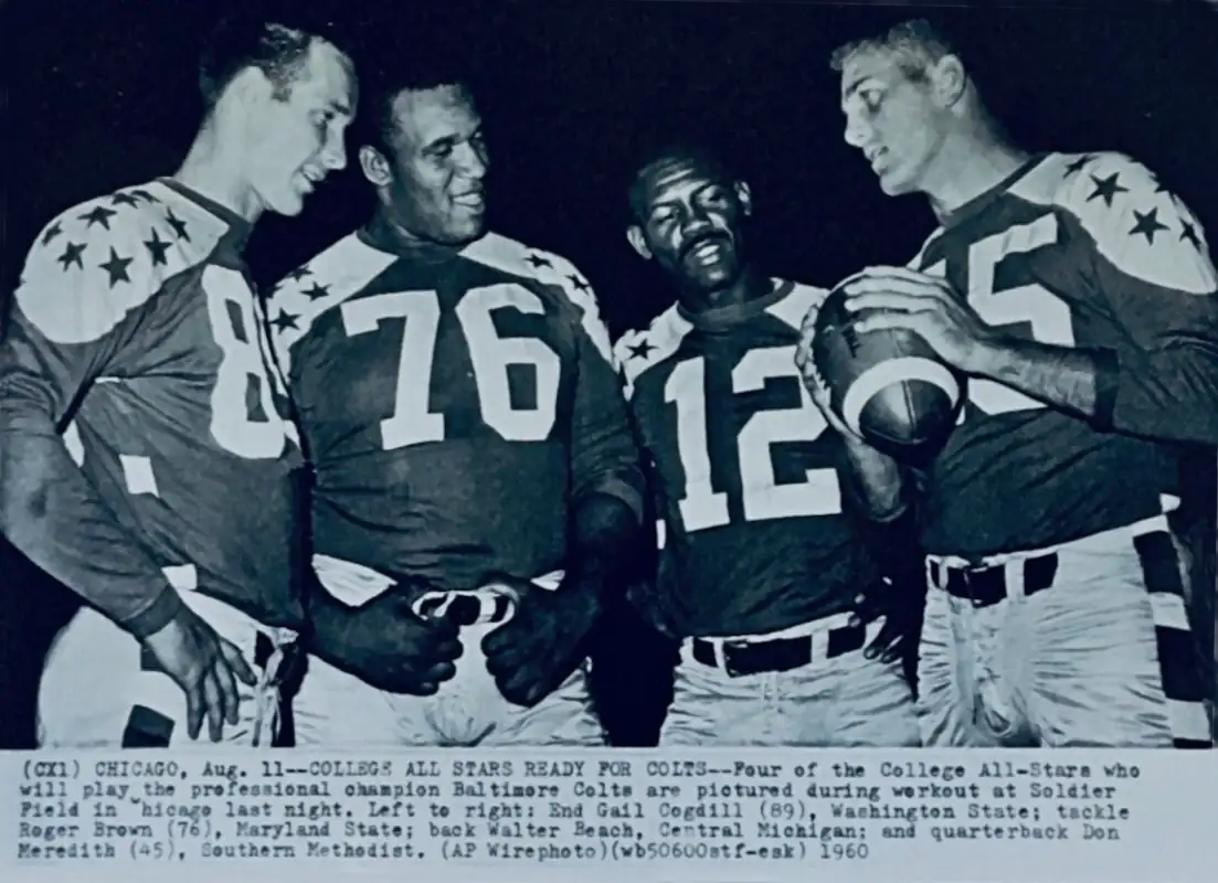 Four of the 1960 College All Stars - Roger Brown, Don Meredith & Gail Cogdill