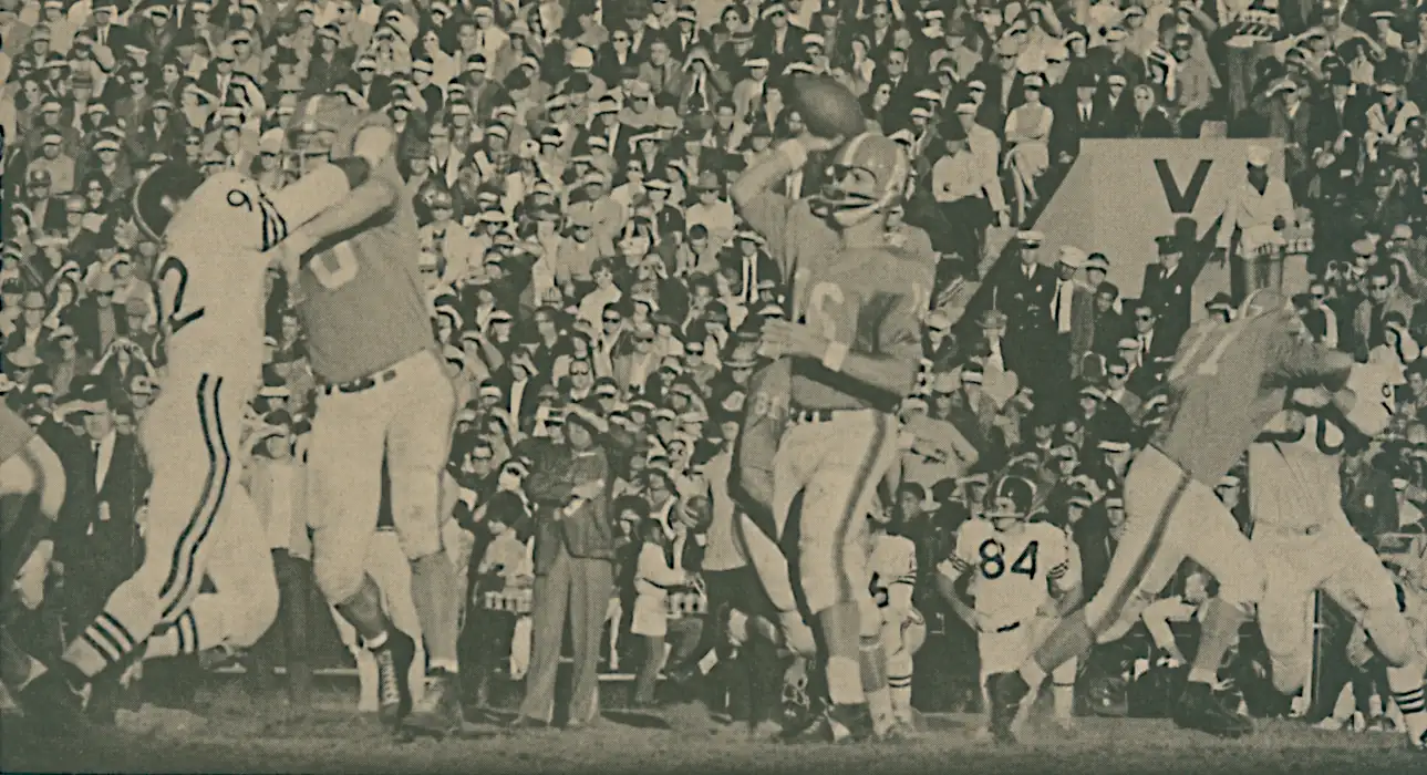 George Blanda 1962 Oilers Quarterback vs Oakland Raiders