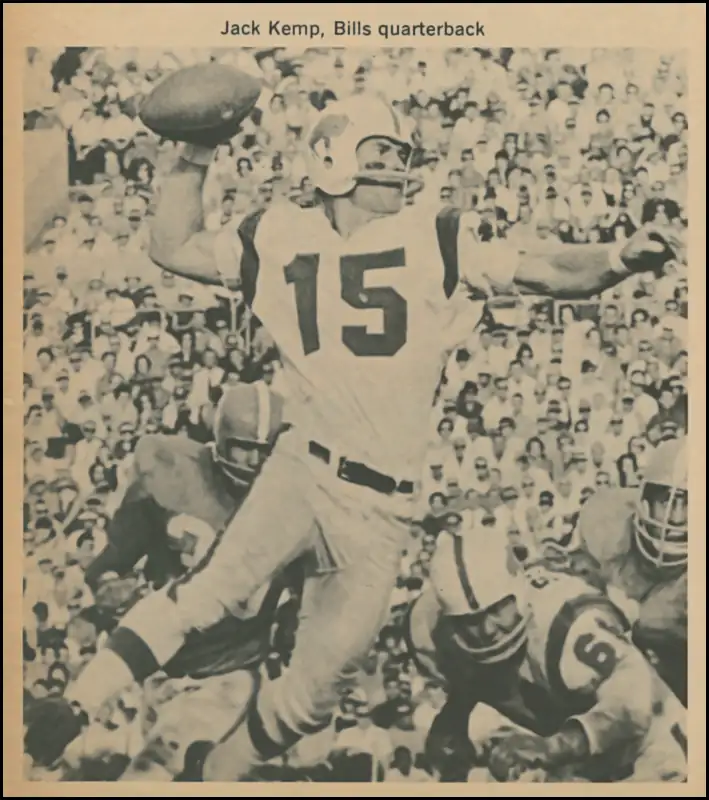 Jack Kemp & Billy Shaw - 1963 Buffalo Bills vs Houston Oilers