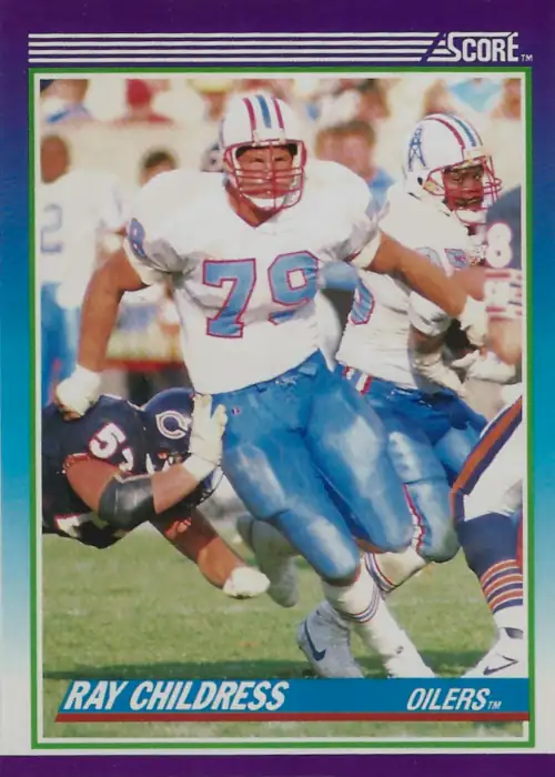 Ray Childress 1990 Houston Oilers Score NFL Football Trading Card #116