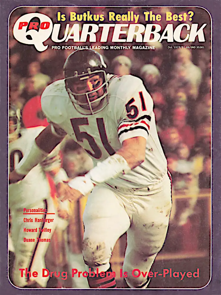 Dick Butkus 1973, Pro Quarterback Magazine Cover