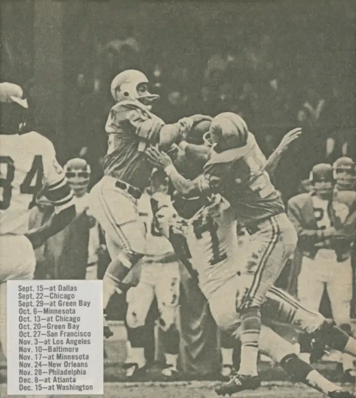 Lem Barney and the 1967 Lions Defense Breaks Up a Vikings Pass