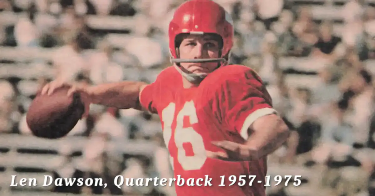 Len dawson quarterback 1957 1975 facebook meme