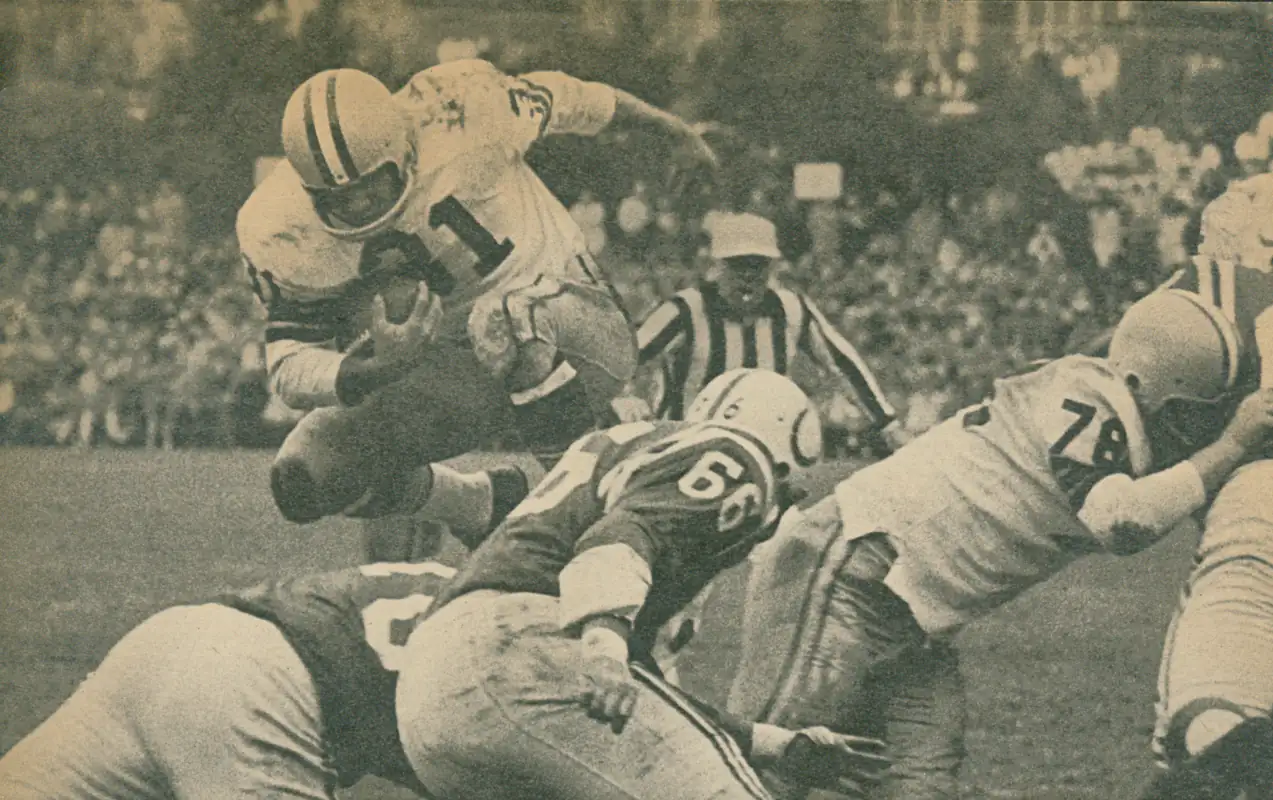 Packers Fullback Jim Taylor vs the Colts | Early 1960s NFL