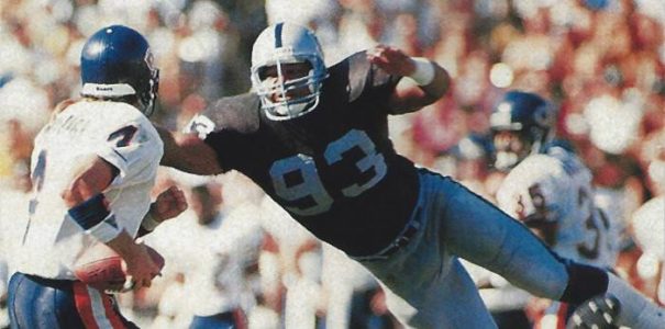 Greg Townsend, defensive end of the Oakland Raiders