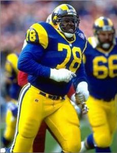 Jackie Slater of the Los Angeles Rams