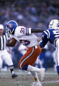 Lonnie Perrin of the NFL Broncos