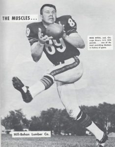 Mike Ditka as a Tight End for the Chicago Bears in 1964