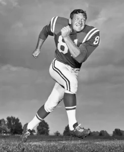 Vintage NFL photo of the Colts Ordell Braase.