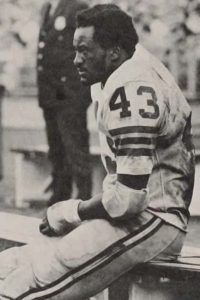 The Redskins running back Larry Brown on the sidelines