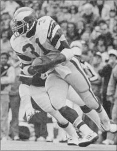 Old picture from a magazine of Eagles runner Wilbert Montgomery